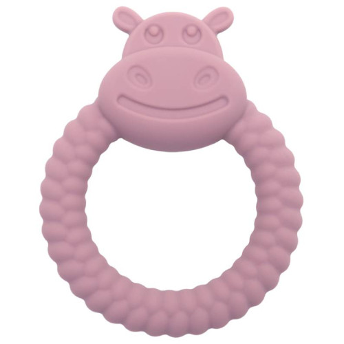 Μασιτικό σιλικόνης hippo ρόζ απαλο
